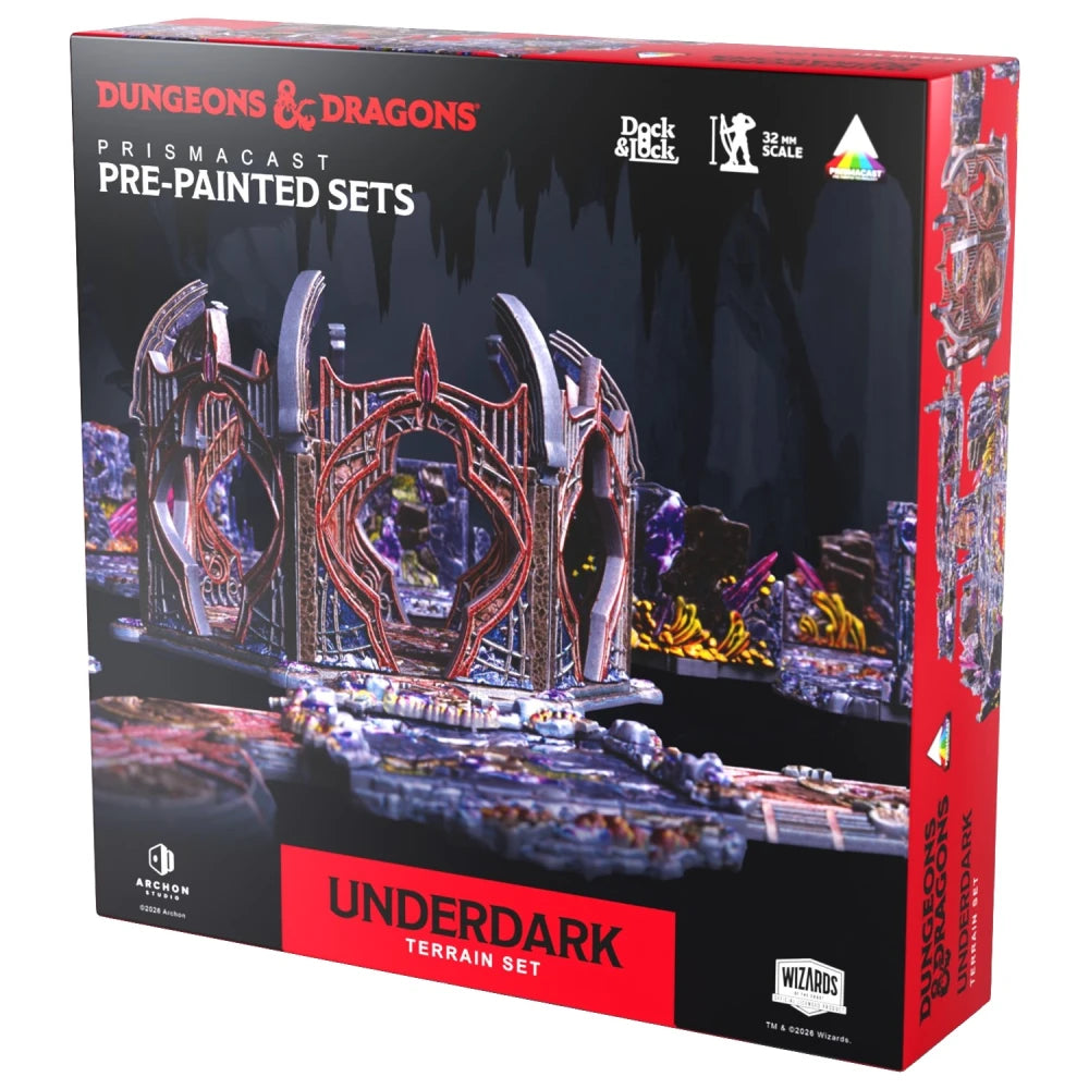 Dungeons & Dragons: Underdark Terrain Set (Prismacast Pre-Painted Sets)