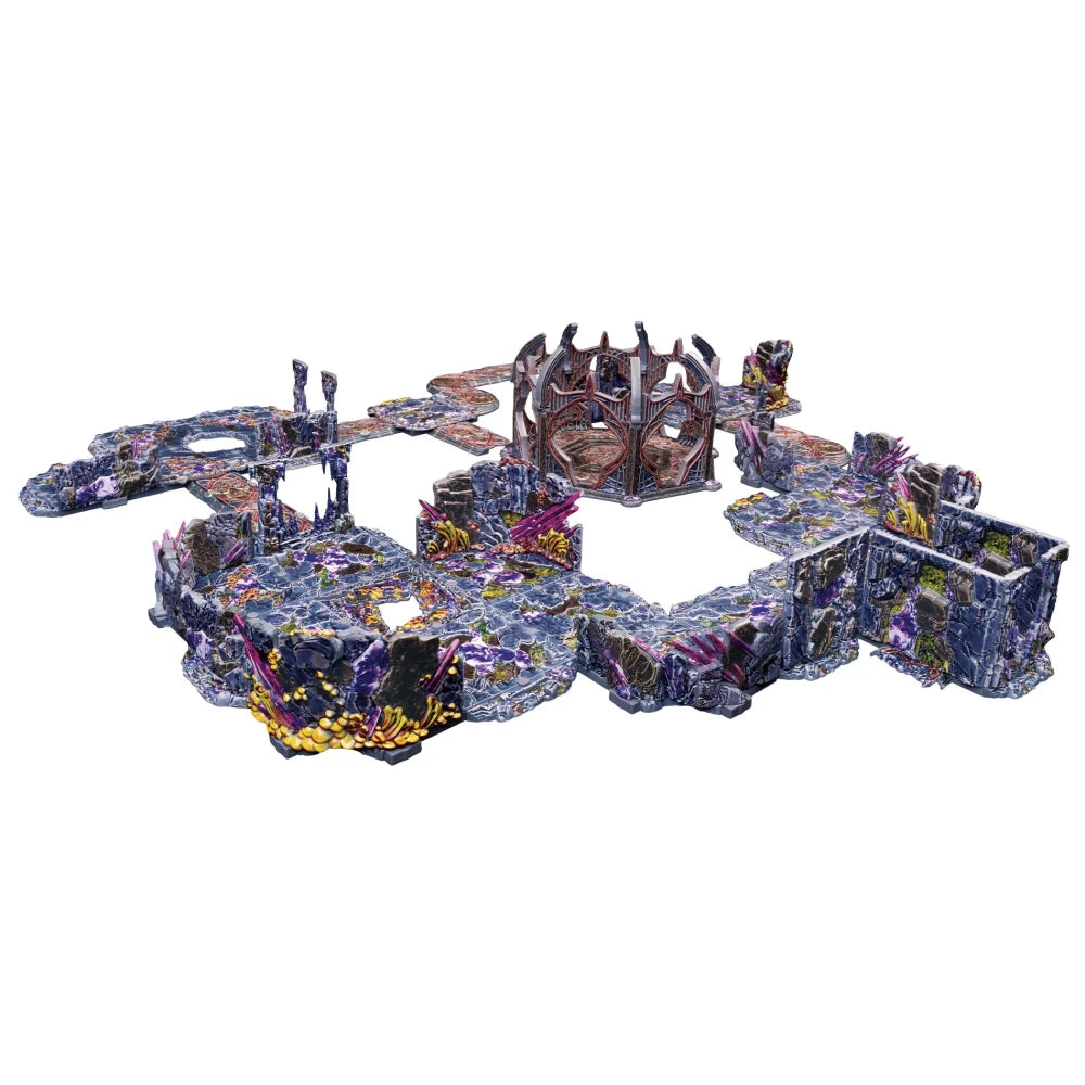 Dungeons & Dragons: Underdark Terrain Set (Prismacast Pre-Painted Sets)