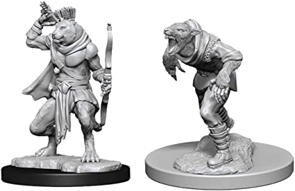 Dungeons & Dragons: Nolzur's Marvelous Miniatures - Wererat & Weretiger (2020)