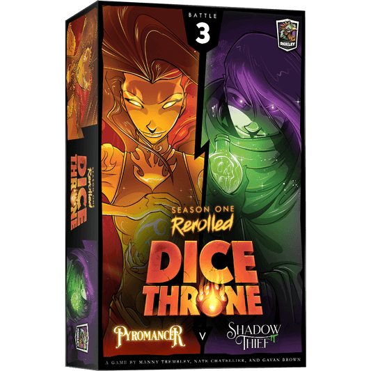 Dice Throne: Pyromancer v. Shadow Thief
