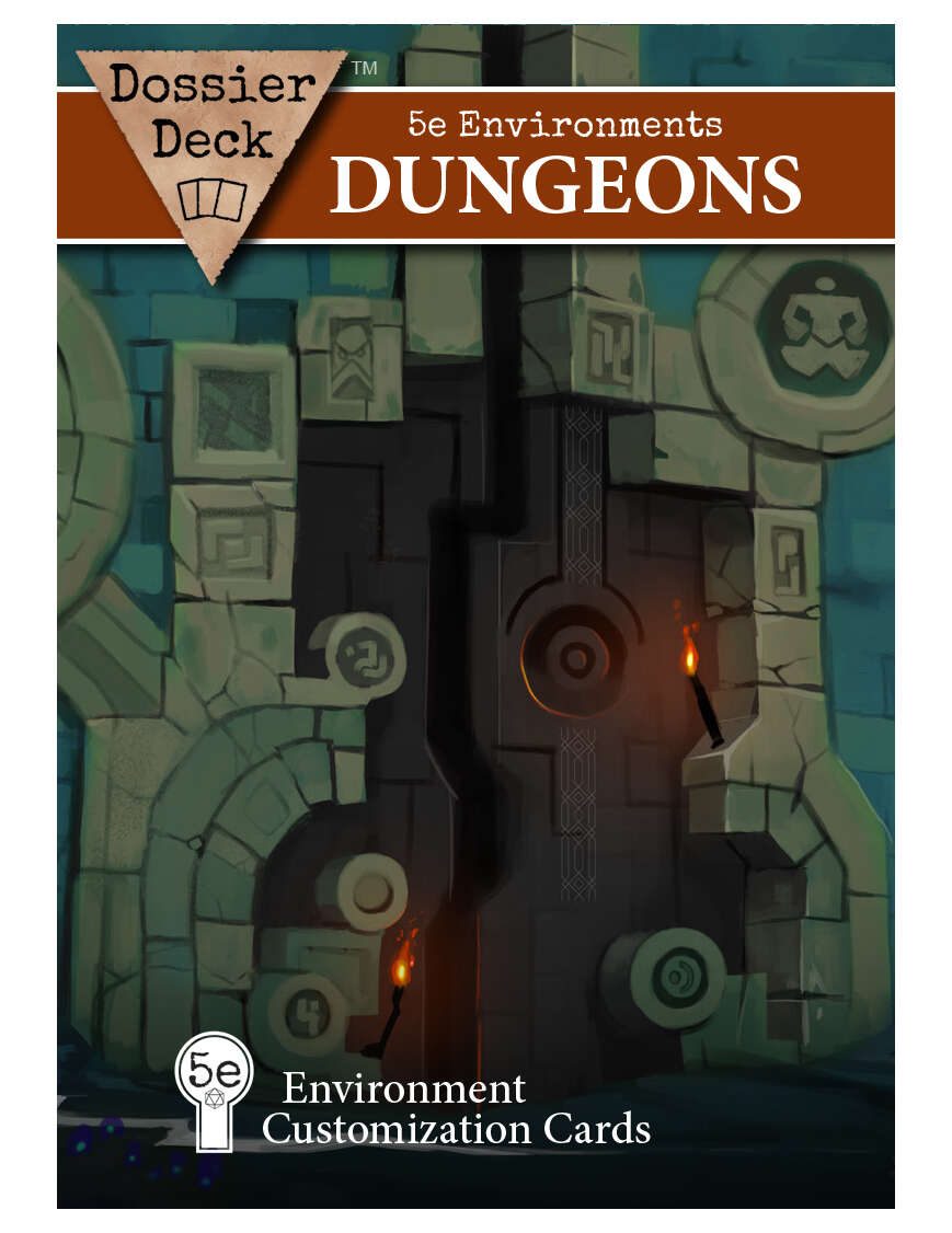 Dossier Deck: 5e Environments Dungeons - Environment Customization Cards