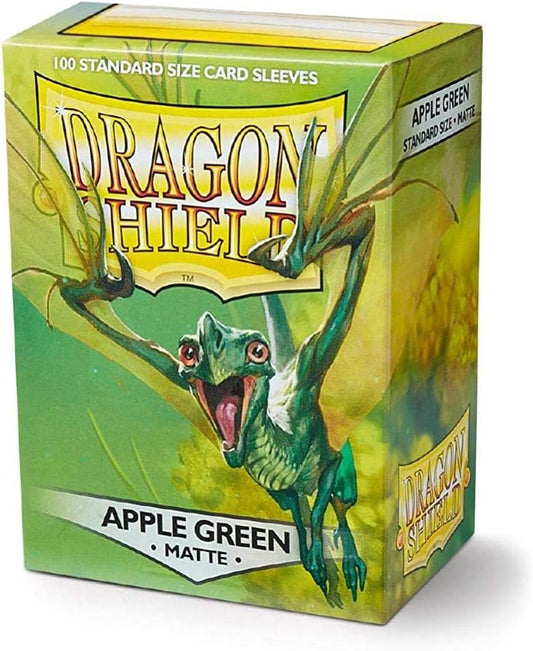 Dragon Shield: Apple Green Matte Standard Card Sleeves (100)
