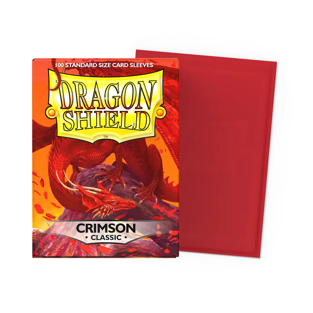Dragon Shield: Crimson Classic Standard Card Sleeves (100)