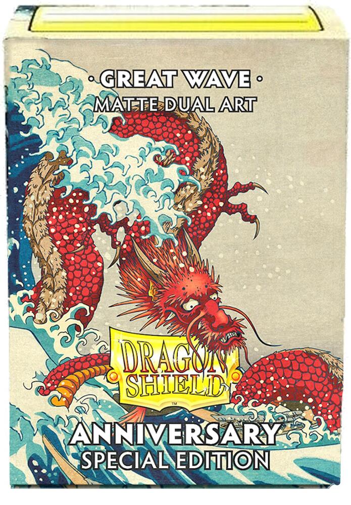 Dragon Shield: Great Wave Matte Dual Art Sleeves (Anniversary Special Edition, 100 Sleeves)