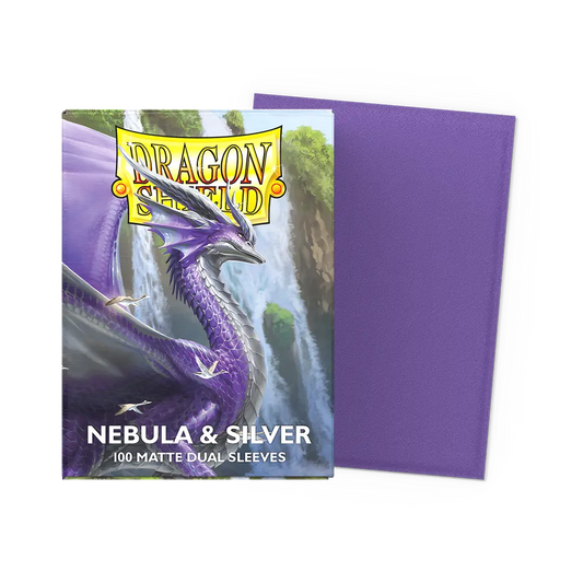 Dragon Shield: Nebula & Silver Matte Dual Sleeves (100)