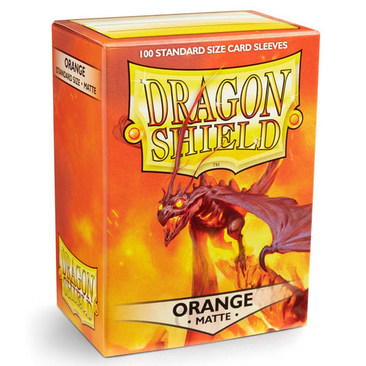Dragon Shield: Orange Matte Standard Card Sleeves (100)