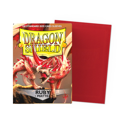 Dragon Shield: Ruby Matte Standard Sleeves (100)