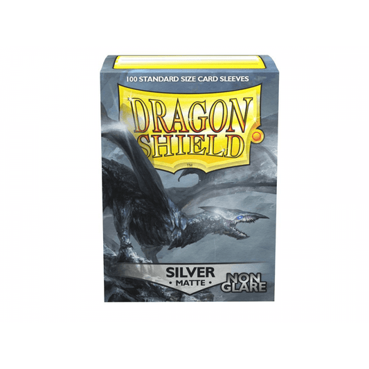 Dragon Shield: Silver Matte Non-Glare Standard Sleeves (100)