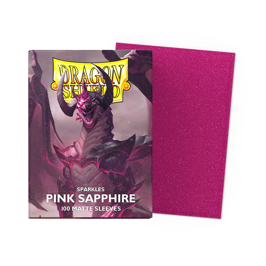 Dragon Shield: Sparkles Pink Sapphire Matte Standard Sleeves (100)