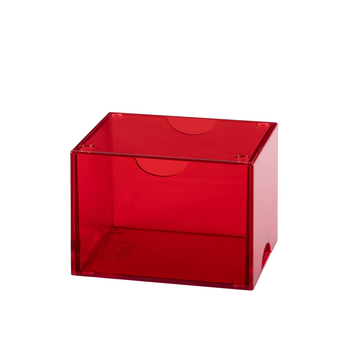 Dragon Shield: Strongbox 100+ Card Deck Box - Clear Red