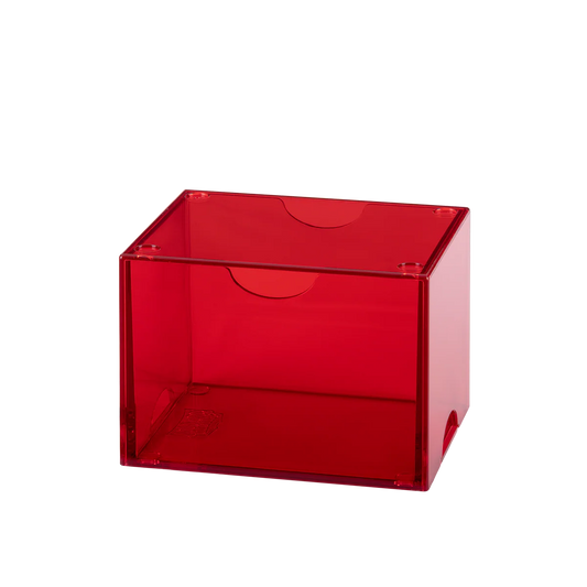 Dragon Shield: Strongbox 100+ Card Deck Box - Clear Red