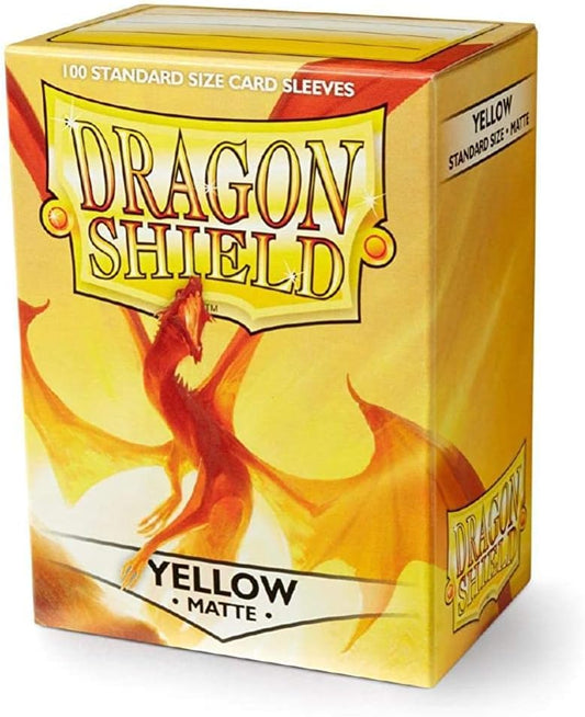 Dragon Shield: Yellow Matte Standard Sleeves (100)