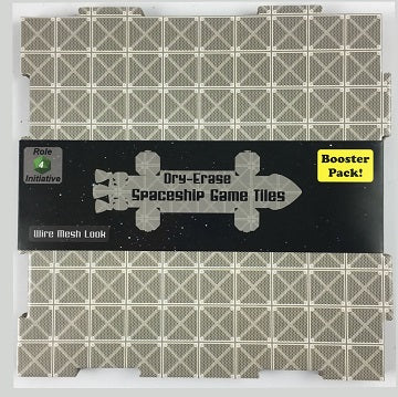 Dry-Erase Spaceship Game Tiles: Wire Mesh Look
