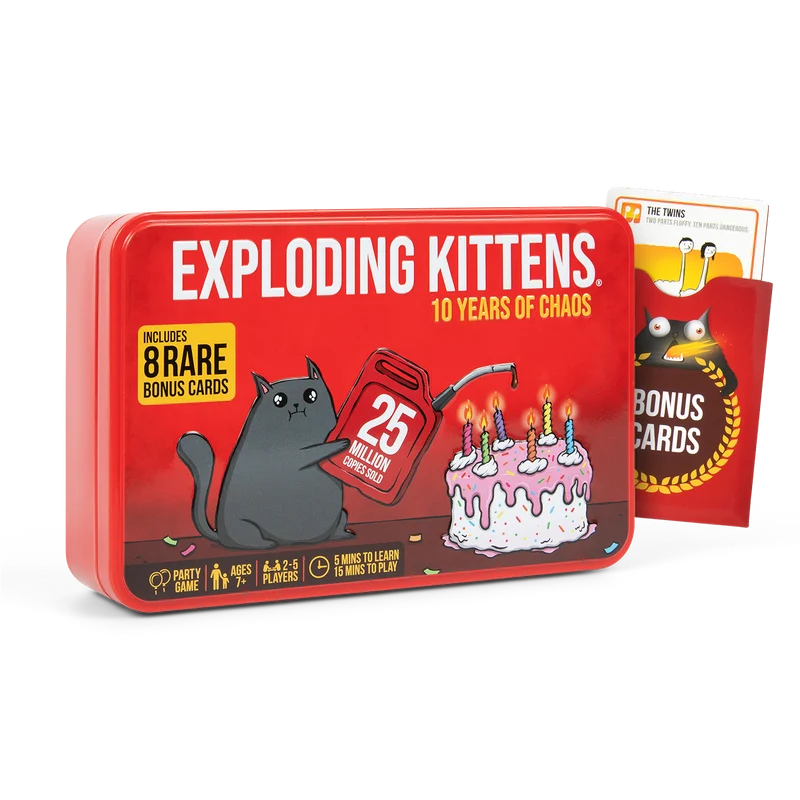 Exploding Kittens: 10 Years of Chaos Anniversary Tin