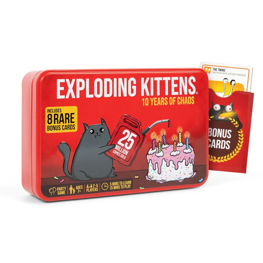 Exploding Kittens: 10 Years of Chaos Anniversary Tin