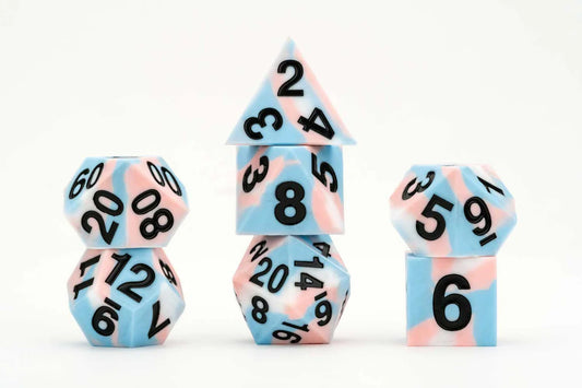 Fanroll: Gaymers Pride - Sharp Edge Silicon Rubber Dice Set