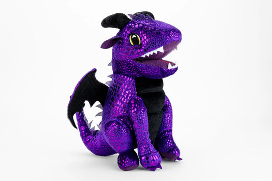Plush Dice Bag: Purple Dragon