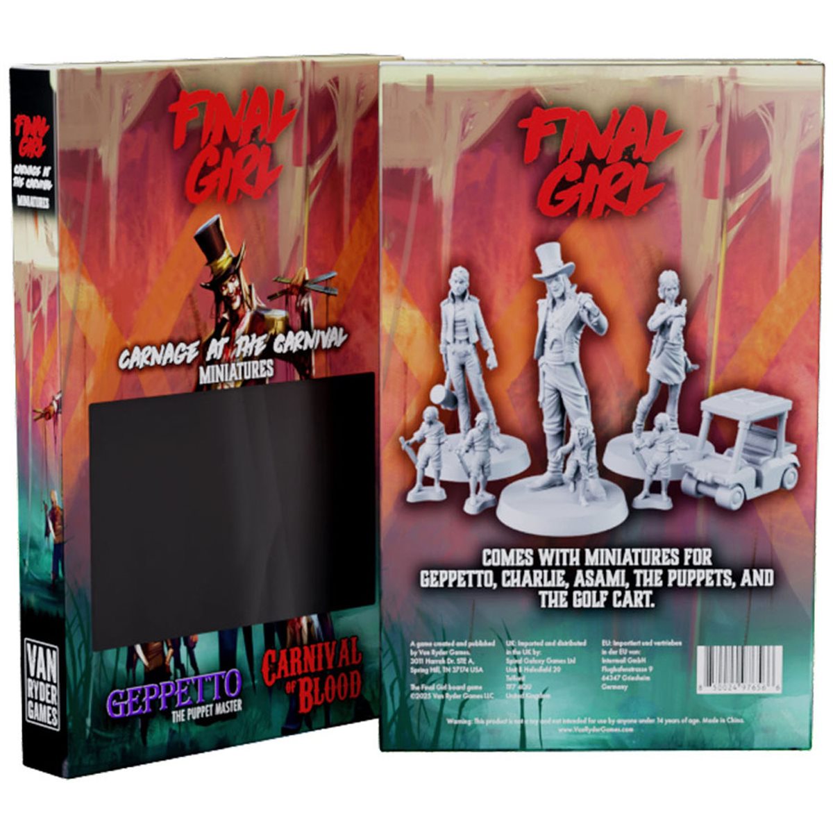 Final Girl: Carnage at the Carnival Miniatures