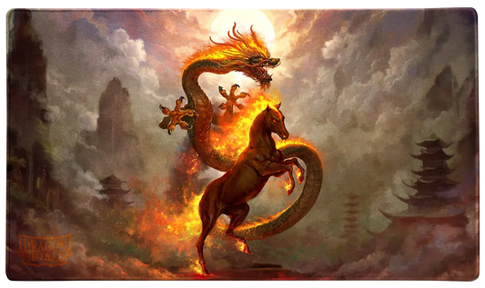 Dragon Shield: Fire Horse Playmat with Tube