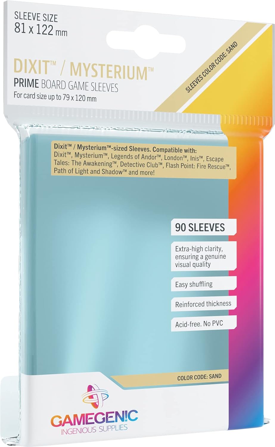 GameGenic: Dixit/Mysterium Prime Board Game Sleeves (81x122mm, 90 Sleeves)
