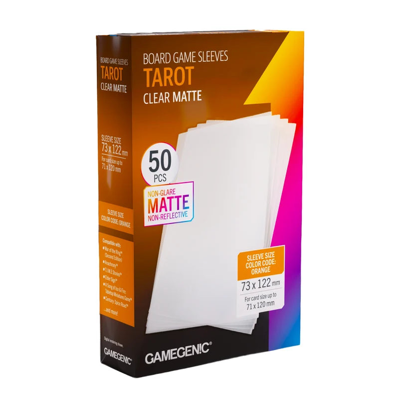 GameGenic: Tarot Clear Board Game Sleeves (50)