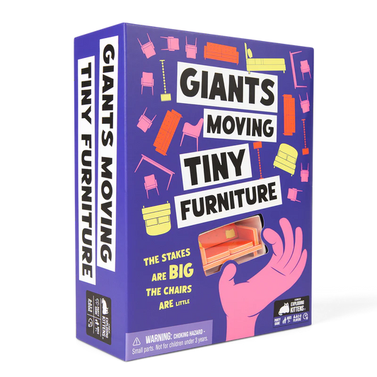 Giants Moving Tiny Furniture