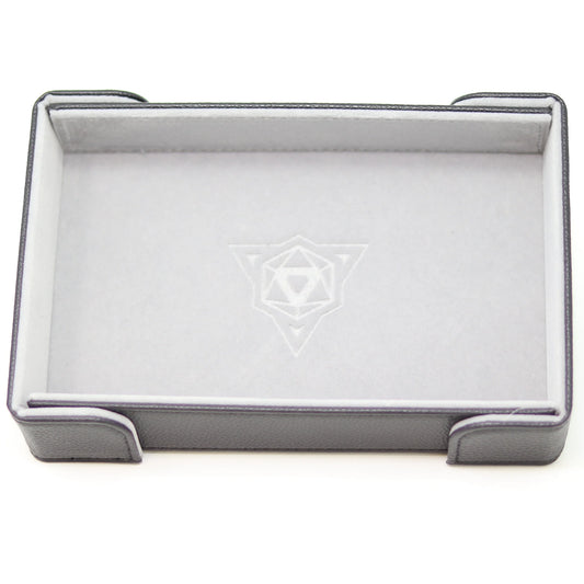 Magnetic Rectangle Dice Tray - Gray Velvet
