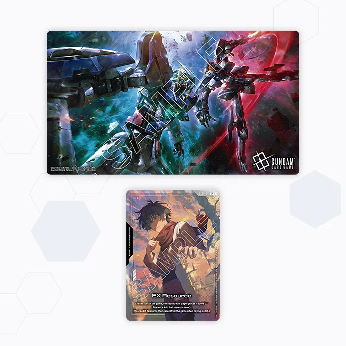 Gundam Card Game: Official Playmat and Card Set - Mobile Suit Gundam 00