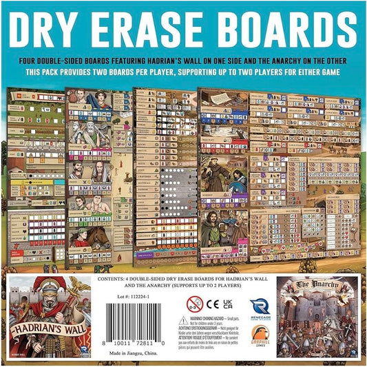 Hadrian's Wall and The Anarchy Dry Erase Boards