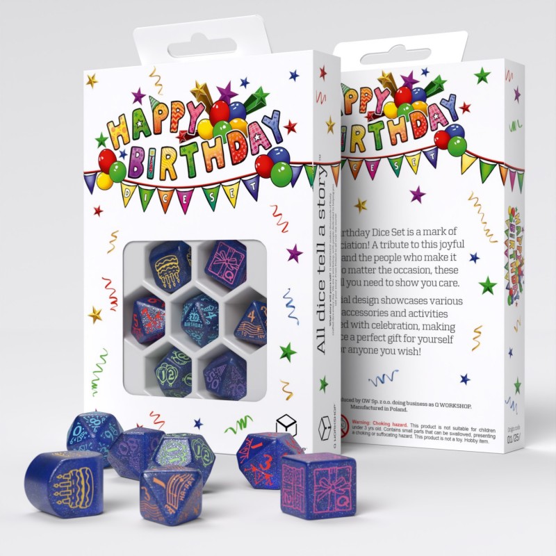 Happy Birthday Dice Set: Streamers