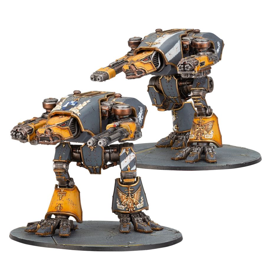 Warhammer: The Horus Heresy - Titan Legions: Warhound Scout Titans with Turbo Laser Destructors and Vulcan Mega-Bolters