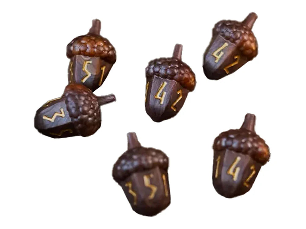 Legend in the Mist Six D6 Acorn Dice
