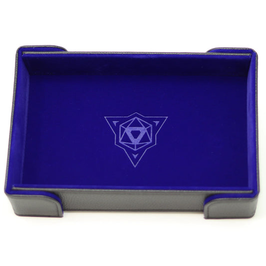 Magnetic Rectangle Folding Dice Tray (Blue)