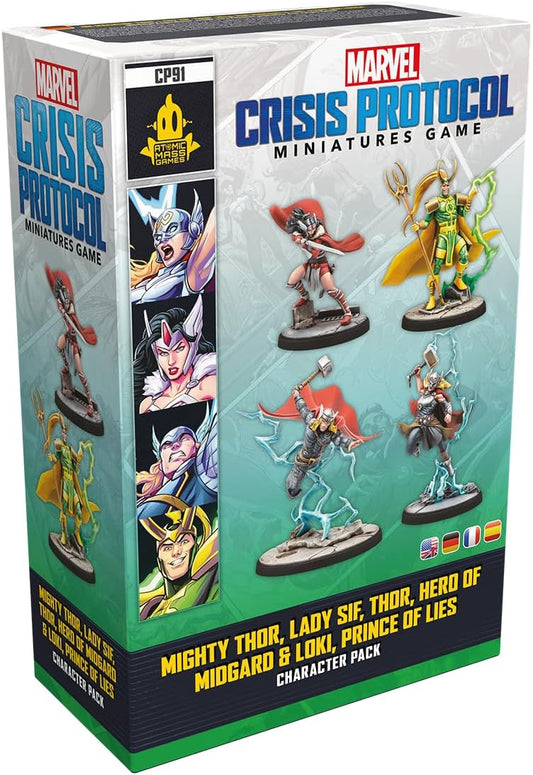 Marvel Crisis Protocol: Mighty Thor, Lady Sif, Thor & Loki Character Pack