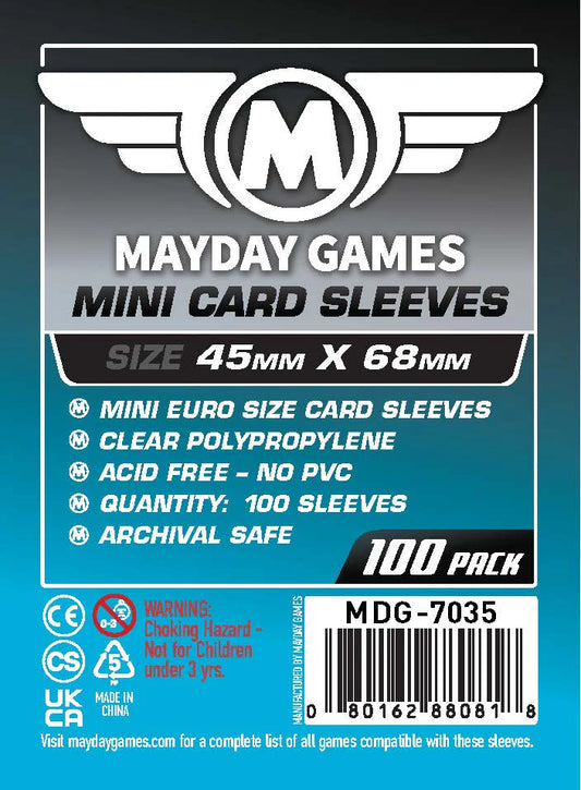 Mini Euro Sized Card Sleeves (100)
