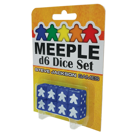 Meeple d6 Dice Set (Blue)