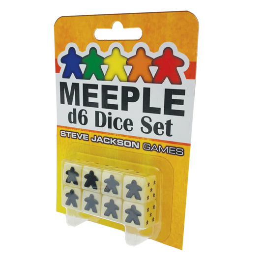 Meeple d6 Dice Set (White)