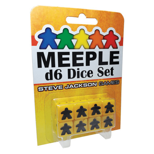 Meeple d6 Dice Set (Yellow)
