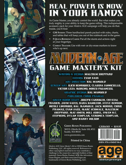 Modern Age: Game Master's Kit