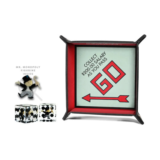 Monopoly: Collectible Dice Tray & Mr. Monopoly Dice