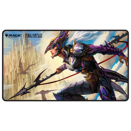 Magic: The Gathering - Final Fantasy: Kain, Traitorous Dragoon Black Stitched Playmat