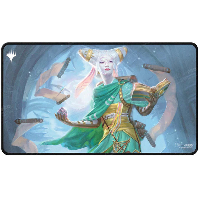Magic: The Gathering - Innistrad Remastered Tamiyo, Field Researcher Black-Stitched Playmat