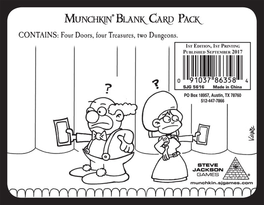 Munchkin: Blank Card Pack