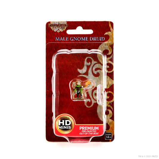 Pathfinder Battles Miniatures, Pre-Painted: Male Gnome Druid