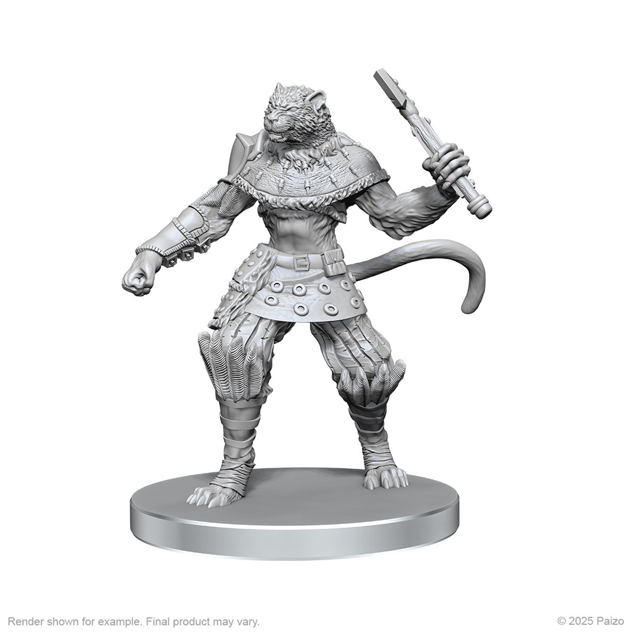 Pathfinder Battles Miniatures: Elf Hunter & Catfolk Bandit
