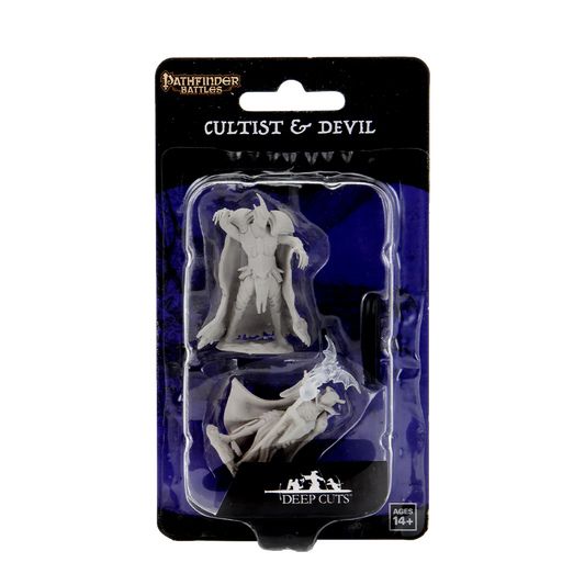 Pathfinder Deep Cuts Miniatures: Cultist & Devil