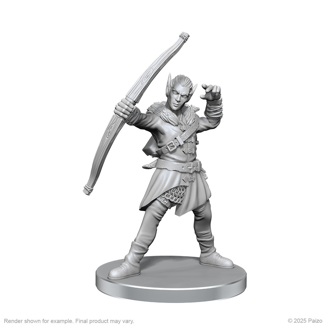 Pathfinder Battles Miniatures: Elf Hunter & Catfolk Bandit