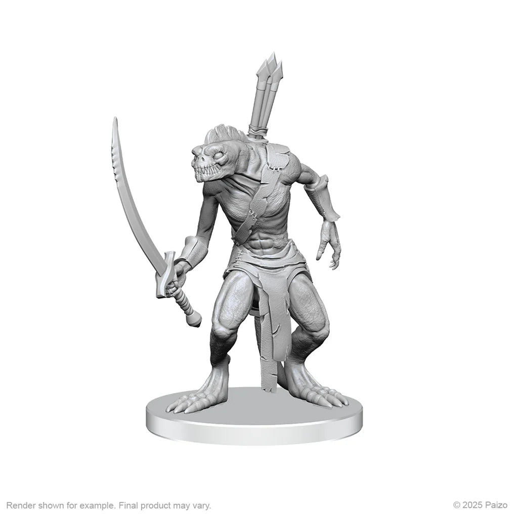 Pathfinder Battles Miniatures: Xulgath Skirmisher & Stoneliege