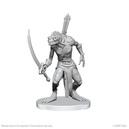 Pathfinder Battles Miniatures: Xulgath Skirmisher & Stoneliege