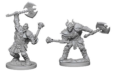 Deep Cuts Miniatures: Pathfinder Battles - Male Half-Orc Barbarian